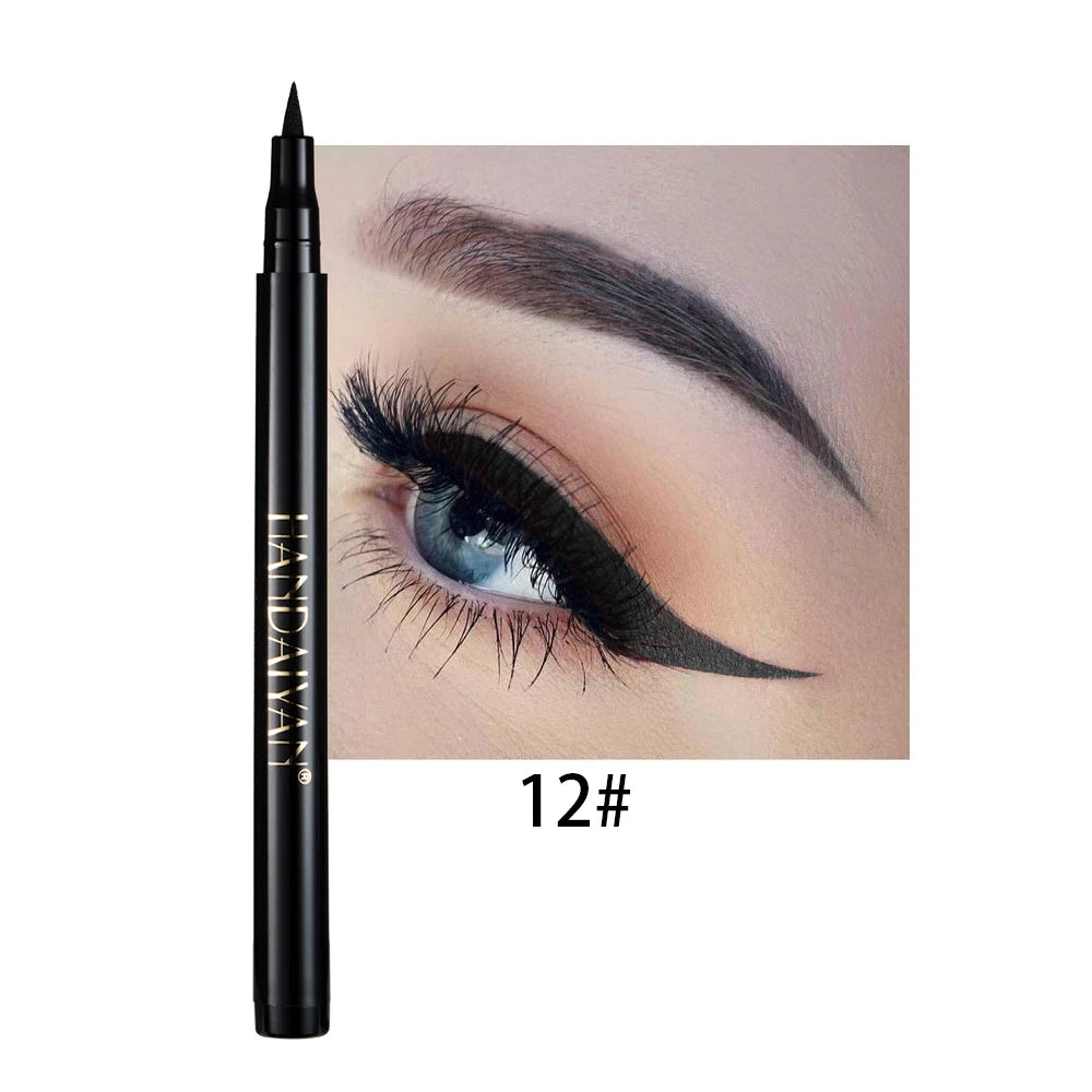 Waterproof Rainbow Matte Liquid Eyeliner - Colorful White Pink Pen