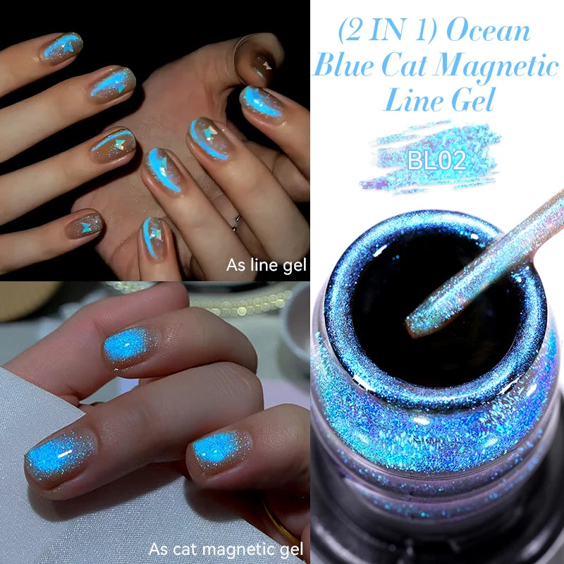 LILYCUTE Metallic Painting Liner Gel Nail Polish - 5ml
