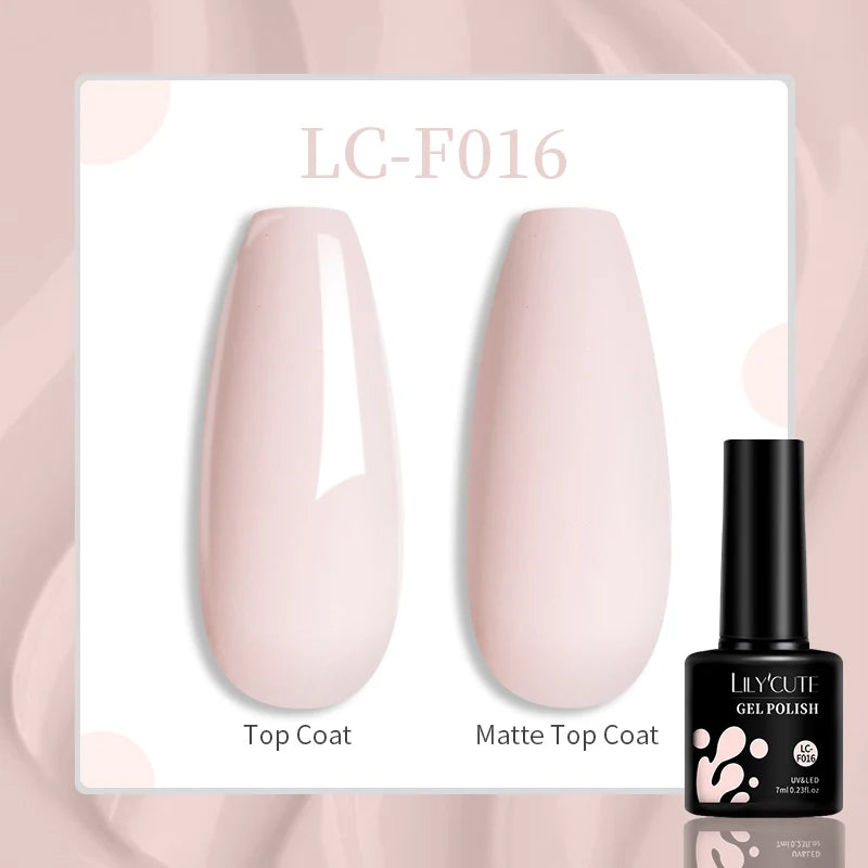 LILYCUTE 7ML Jelly Amber Gel Nail Polish Nail Art Dark Bloom Leopard
