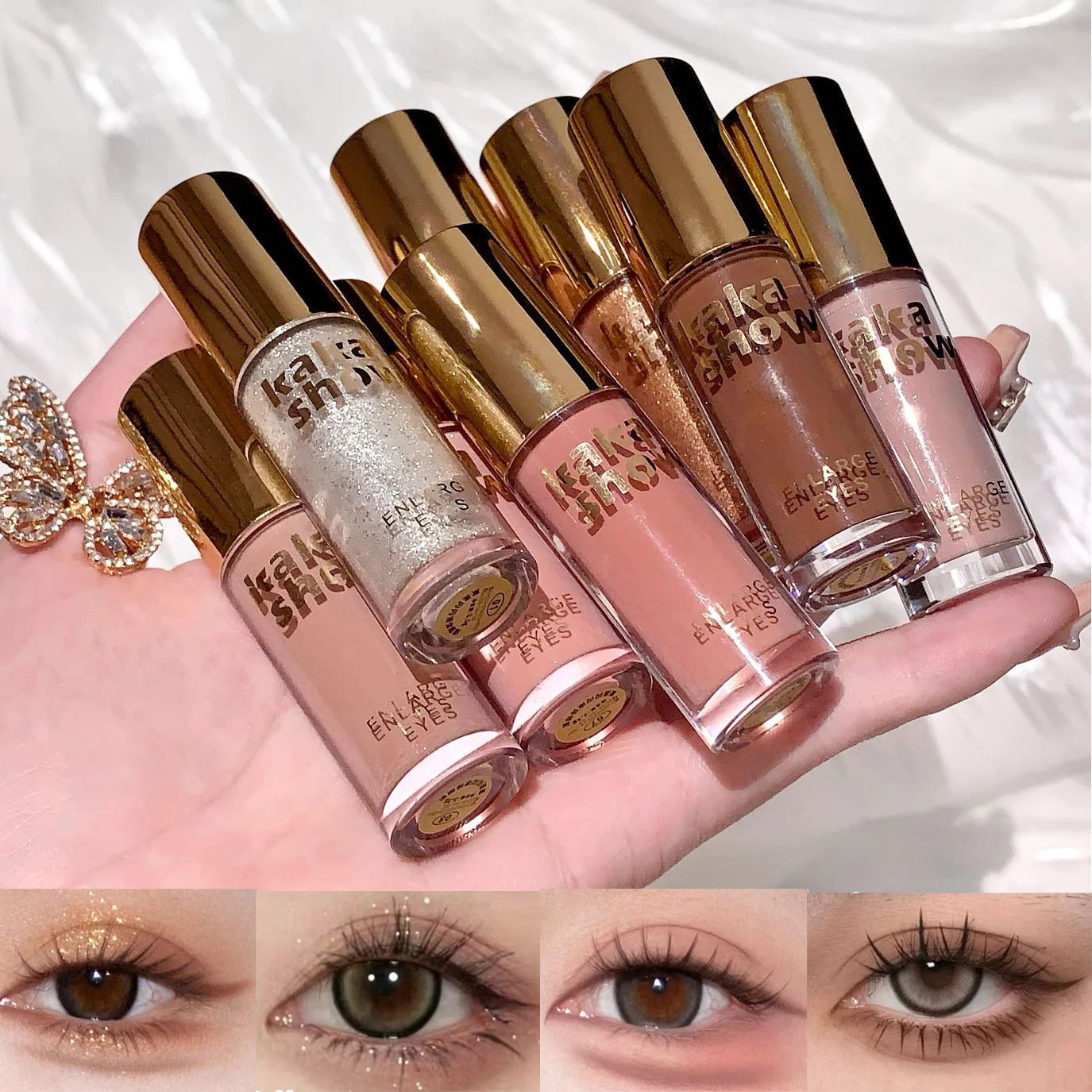 Kakashow Mist Eyeshadow Liquid - Matte Pearlescent Shimmer Earth-Colored