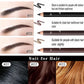 Eye Brow Pencil Set - 6/12Pcs Waterproof Professional Natural Black Brown