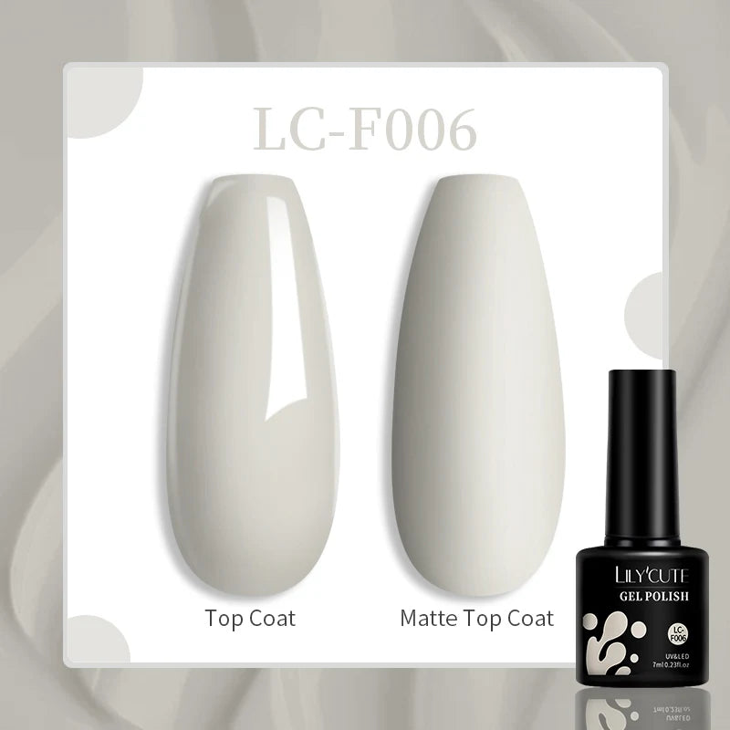 LILYCUTE 7ML Jelly Amber Gel Nail Polish Nail Art Dark Bloom Leopard