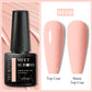MEET ACROSS Wine Red Gel Nail Polish - 7ml Long-Lasting French Manicure