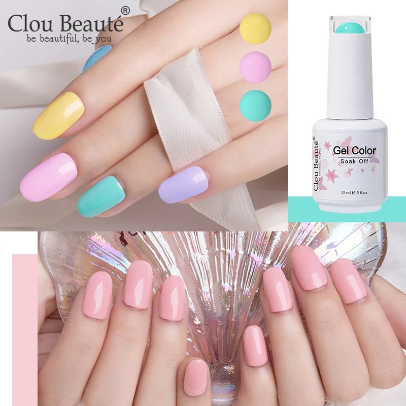 Clou Beaute HEMA & TPO Free Gel Nail Polish - Army Green 15ml
