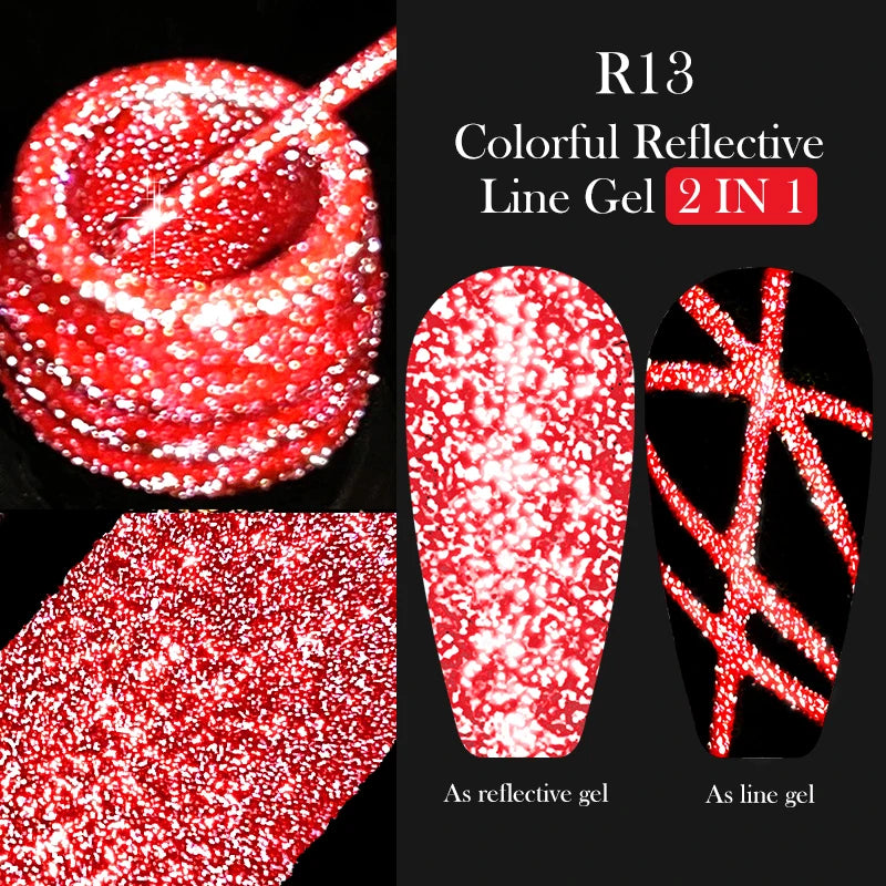 LILYCUTE Metallic Painting Liner Gel Nail Polish - 5ml
