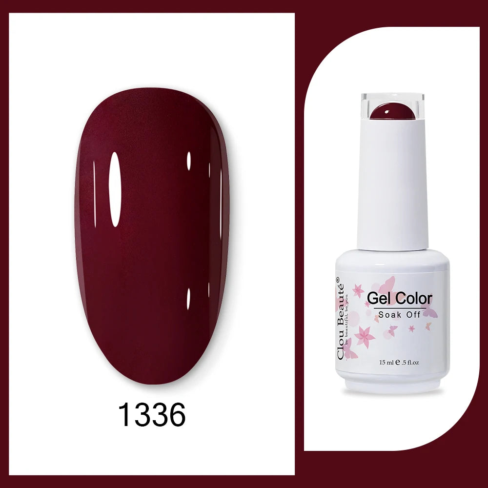 Clou Beaute HEMA & TPO Free Gel Nail Polish - Army Green 15ml
