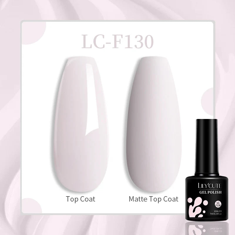 LILYCUTE 7ML Jelly Amber Gel Nail Polish Nail Art Dark Bloom Leopard