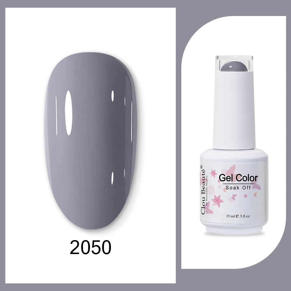 Clou Beaute HEMA & TPO Free Gel Nail Polish - Army Green 15ml
