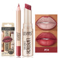 USHAS 12-Color Matte Lip Liner & Lipstick Set - Long-Lasting Nude & Red Shades