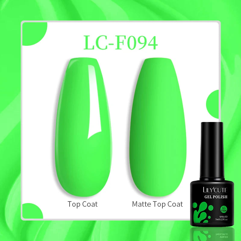LILYCUTE 7ML Jelly Amber Gel Nail Polish Nail Art Dark Bloom Leopard