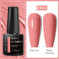 MEET ACROSS Wine Red Gel Nail Polish - 7ml Long-Lasting French Manicure
