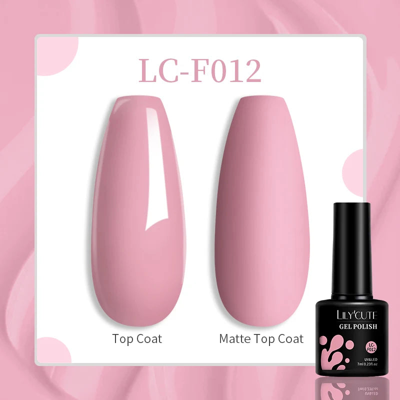 LILYCUTE 7ML Jelly Amber Gel Nail Polish Nail Art Dark Bloom Leopard