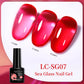 LILYCUTE 7ML Jelly Amber Gel Nail Polish Nail Art Dark Bloom Leopard