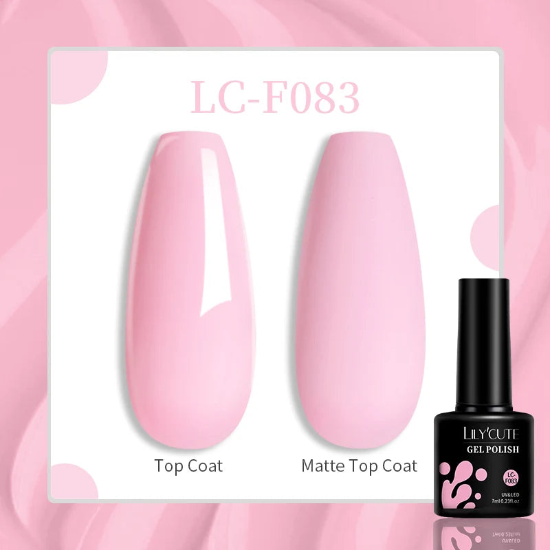 LILYCUTE 7ML Jelly Amber Gel Nail Polish Nail Art Dark Bloom Leopard