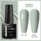 MEET ACROSS Wine Red Gel Nail Polish - 7ml Long-Lasting French Manicure