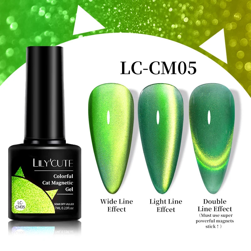 LILYCUTE 9D Cat Eye Magnetic Gel Nail Polish - 7ml