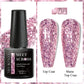 MEET ACROSS Wine Red Gel Nail Polish - 7ml Long-Lasting French Manicure
