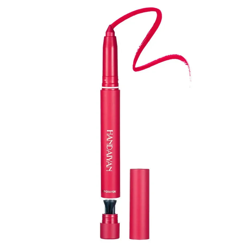 Pink Velvet Matte Lipstick Pen - Waterproof Long-Lasting Lip Liner Pencil (12 Shades)