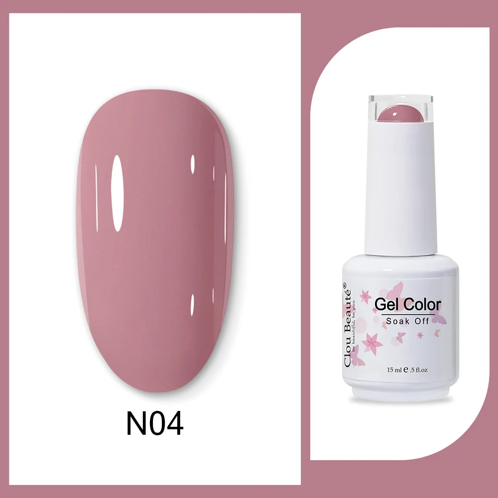 Clou Beaute HEMA & TPO Free Gel Nail Polish - Army Green 15ml