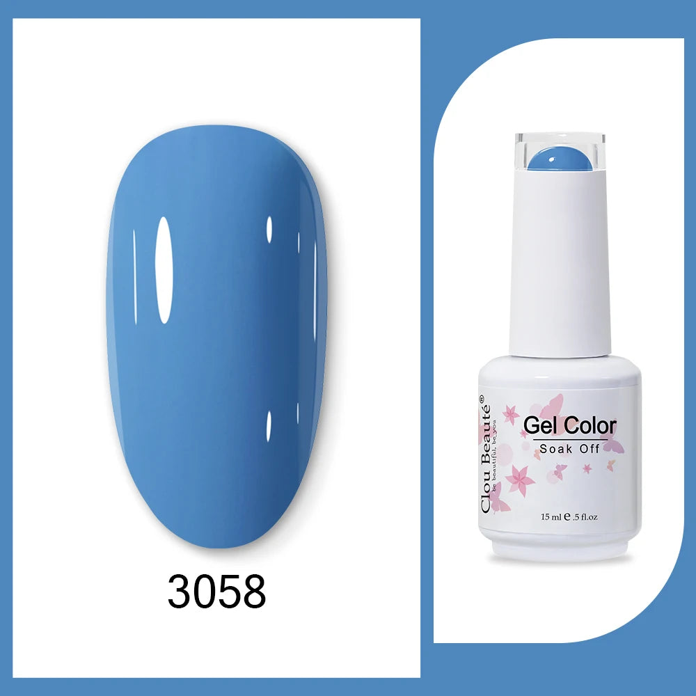 Clou Beaute HEMA & TPO Free Gel Nail Polish - Army Green 15ml