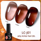 LILYCUTE 7ML Jelly Amber Gel Nail Polish Nail Art Dark Bloom Leopard
