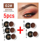 Matte Brown Black Eyebrow Cream - 3D Natural Tint Waterproof Gel Wax