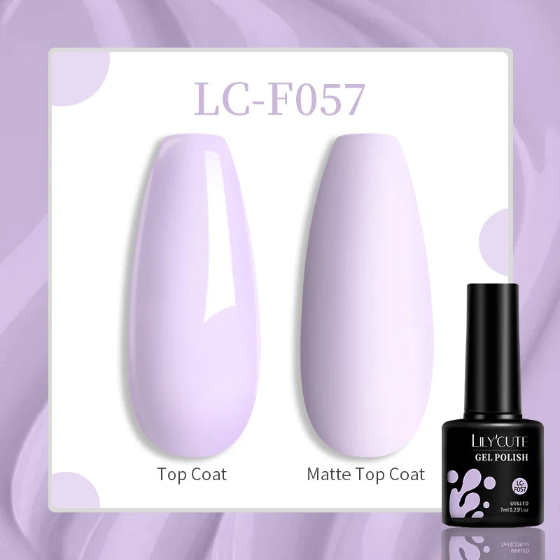 LILYCUTE 7ML Jelly Amber Gel Nail Polish Nail Art Dark Bloom Leopard