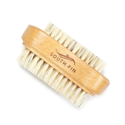 Double-Sided Nail Cleaning Brush - Natural Bristle Manicure Tool