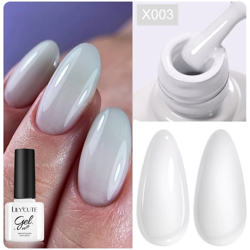 LILYCUTE Thermal Gel Nail Polish 7ml - Temperature Color Changing UV LED