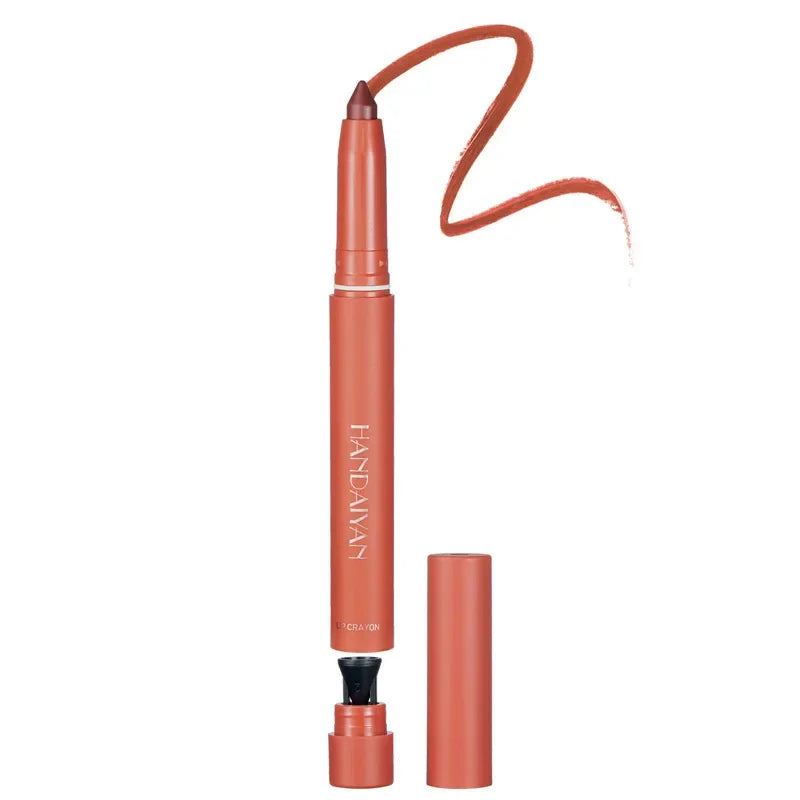 Pink Velvet Matte Lipstick Pen - Waterproof Long-Lasting Lip Liner Pencil (12 Shades)
