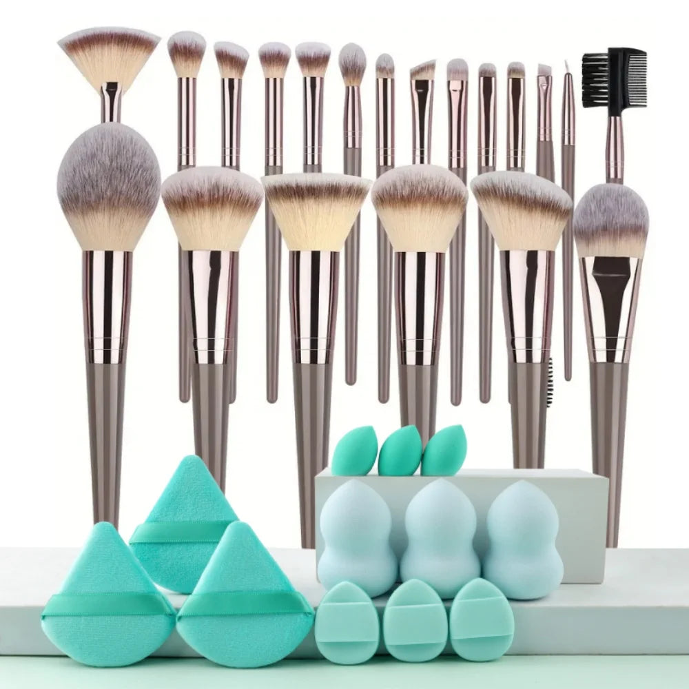 Professional Makeup Brush Set - 3-20 Pieces Premium Soft Goat Hair &