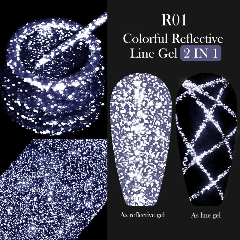 LILYCUTE Metallic Painting Liner Gel Nail Polish - 5ml