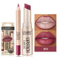 USHAS 12-Color Matte Lip Liner & Lipstick Set - Long-Lasting Nude & Red Shades