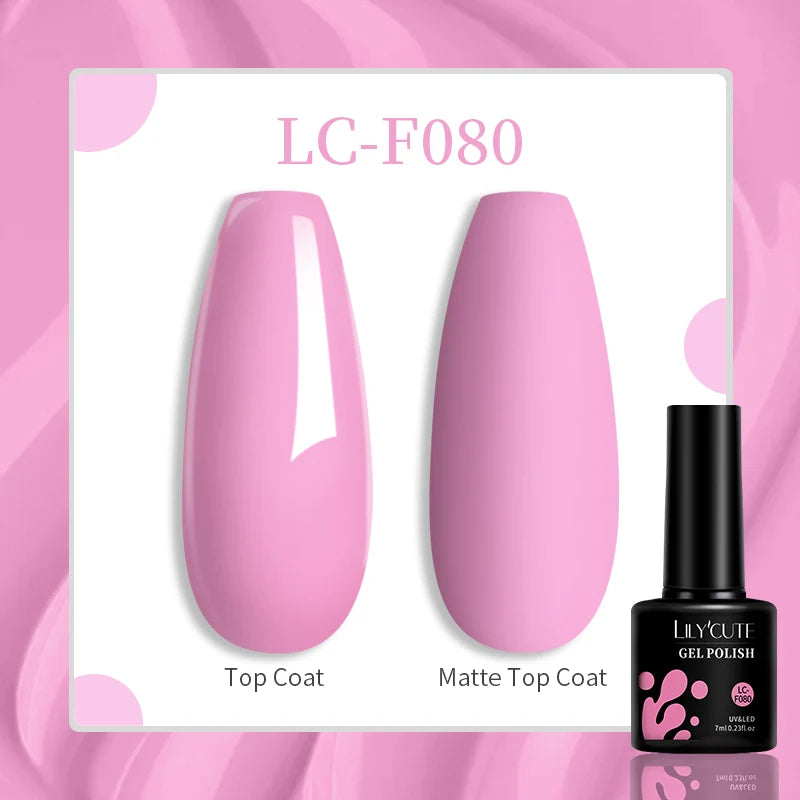 LILYCUTE 7ML Jelly Amber Gel Nail Polish Nail Art Dark Bloom Leopard