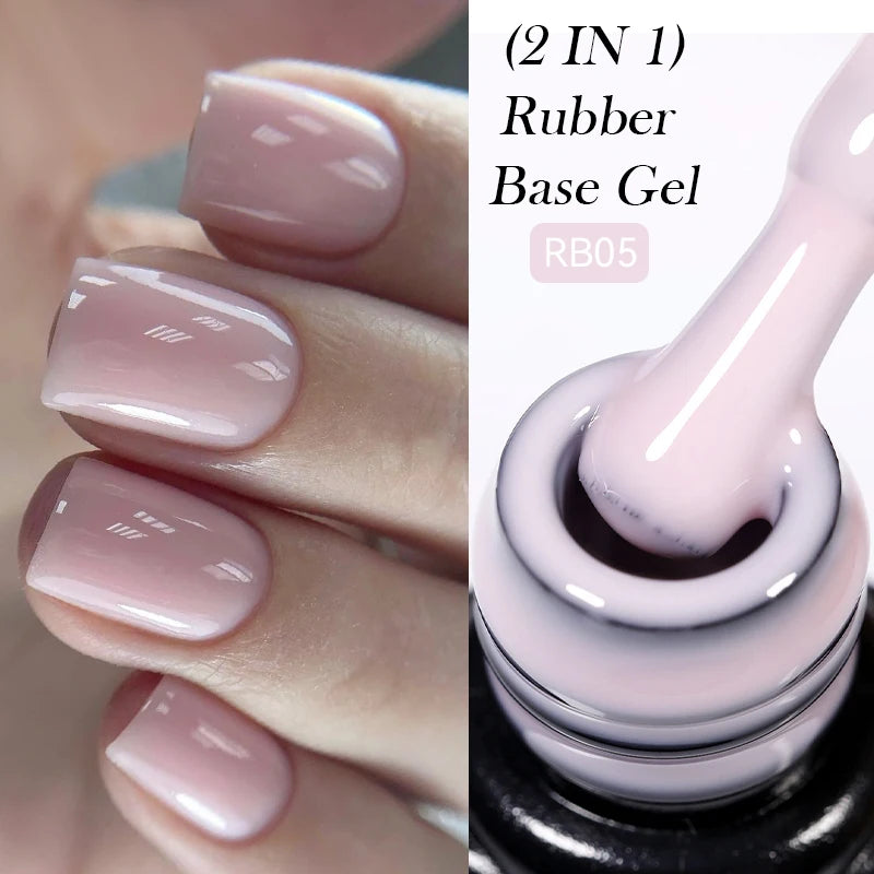 LILYCUTE UV Gel Nail Polish - Base & No-Wipe Top Coat Set (7ml)