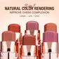 O.TWO.O 3-in-1 Blush Stick - Multi-Use Cream Blush for Lips, Cheeks & Eyes