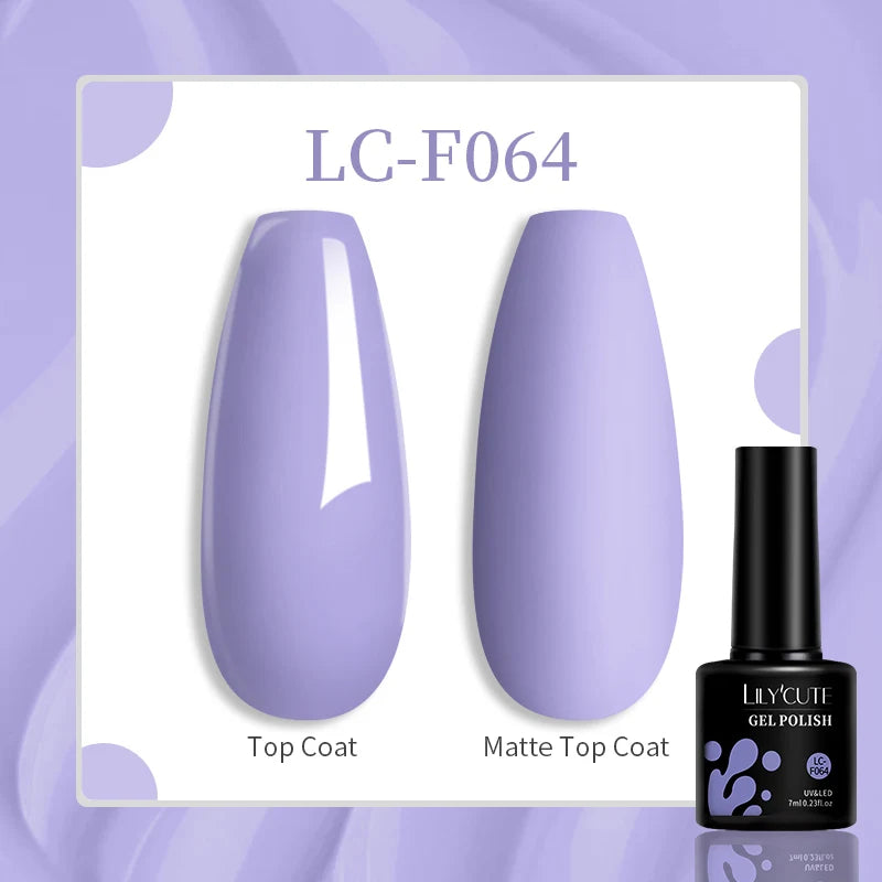 LILYCUTE 7ML Jelly Amber Gel Nail Polish Nail Art Dark Bloom Leopard