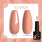LILYCUTE 7ML Jelly Amber Gel Nail Polish Nail Art Dark Bloom Leopard