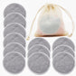 Reusable Bamboo Makeup Remover Pads 12pcs/Bag Washable Rounds Cleansing Facial Cotton Make