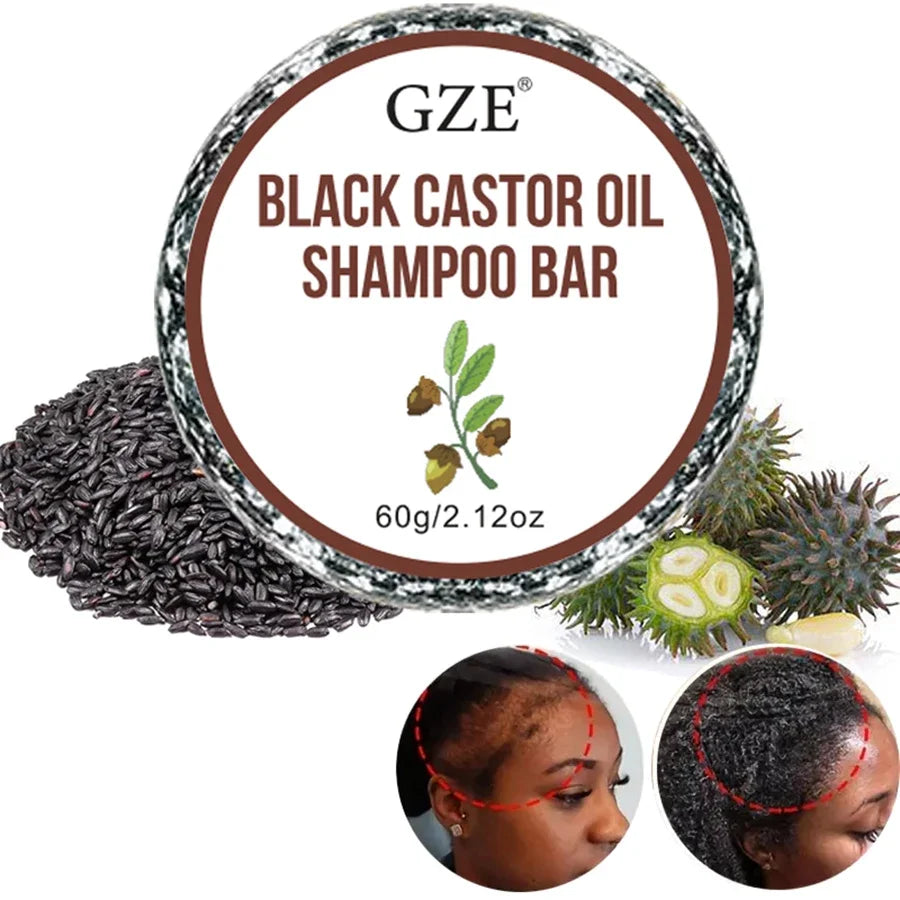 Jamaican Black Castor Oil Shampoo Bar - Strengthening & Moisturizing Hair Treatment