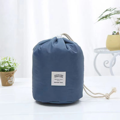 Fashion Round Waterproof Makeup Bag - High Capacity Travel Organizer