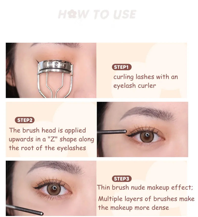 Judydoll Lashes Mascara - Waterproof Silk Fiber Black Long Curling