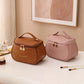 Luxury PU Leather Cosmetic Bag - Multi-Functional Travel Makeup Case
