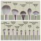 JTFIL Professional Makeup Brush Set - 14 Piece Soft Fluffy Cosmetic Brushes