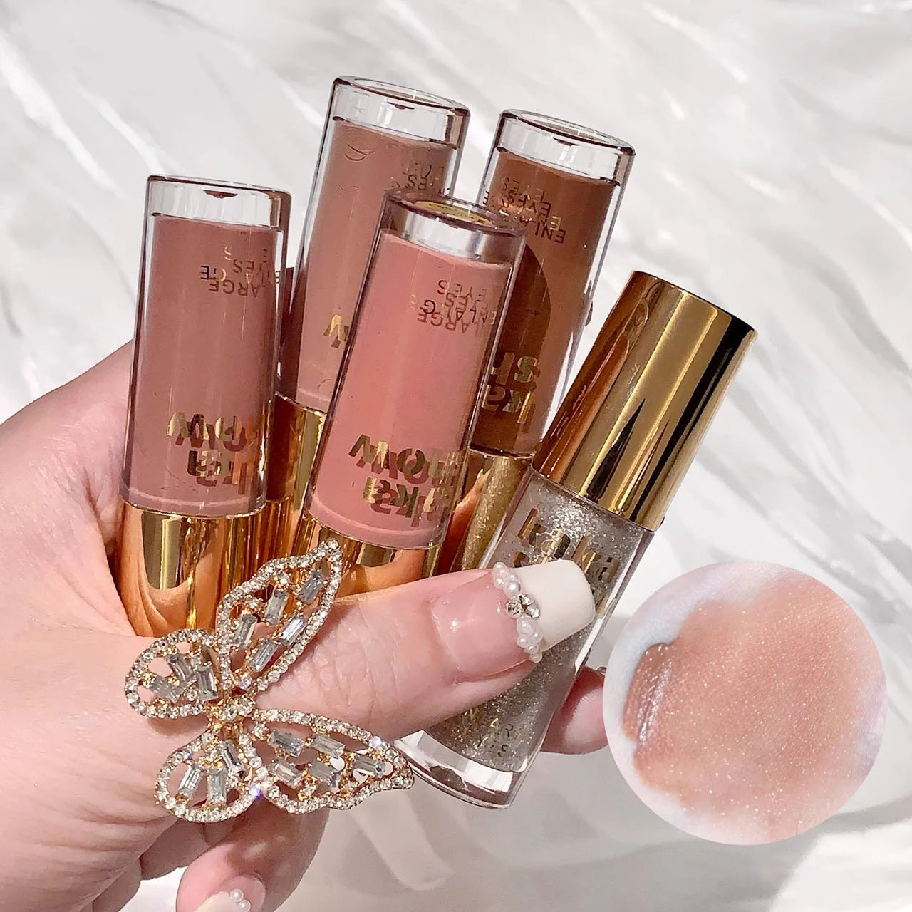 Kakashow Mist Eyeshadow Liquid - Matte Pearlescent Shimmer Earth-Colored
