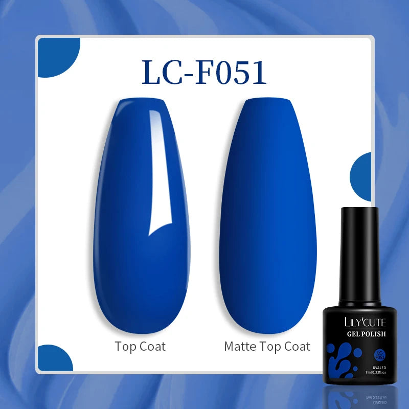 LILYCUTE 7ML Jelly Amber Gel Nail Polish Nail Art Dark Bloom Leopard