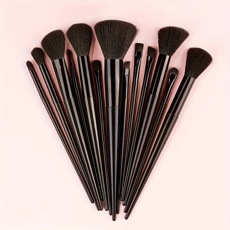 Professional 13-Piece Makeup Brush Set with Soft Synthetic Bristles