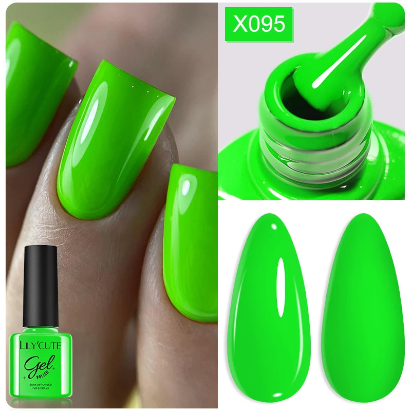 LILYCUTE Thermal Gel Nail Polish 7ml - Temperature Color Changing UV LED