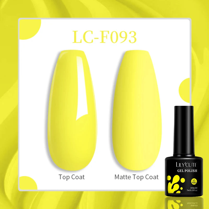 LILYCUTE 7ML Jelly Amber Gel Nail Polish Nail Art Dark Bloom Leopard