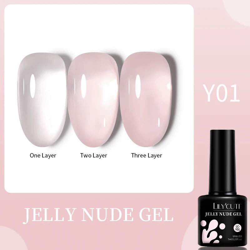 LILYCUTE 5ML Reflective Glitter Liner Gel Polish Nail Art Champagne Sparkling Lines